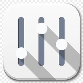 Square Settings App Icon Transparent PNG