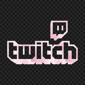 HD Pink Aesthetic Twitch Logo Transparent Background PNG