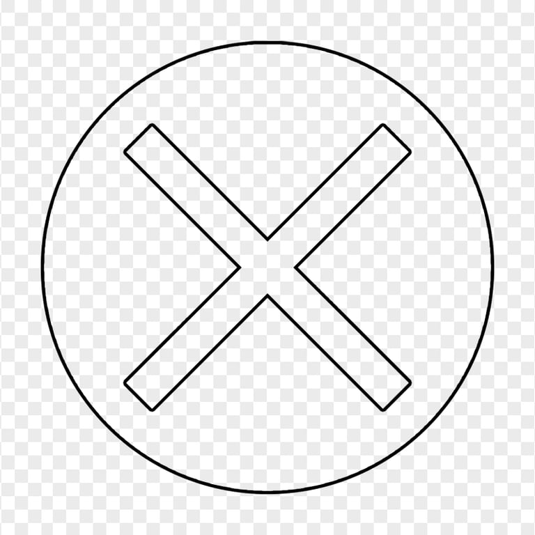 Ps controller cross x white outline button icon png citypng 59 off
