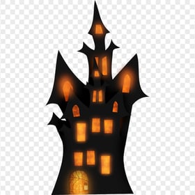 Download Halloween Haunted House Castle PNG