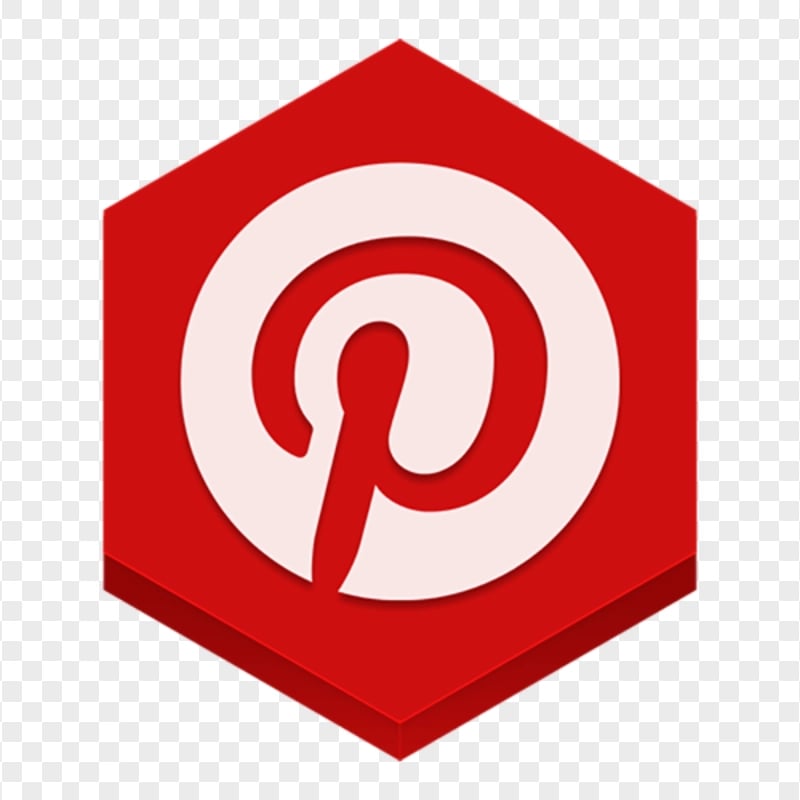 Diamond Red Shape Pinterest Logo Icon