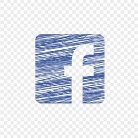 Square Fb Facebook Social Media Sketch Icon