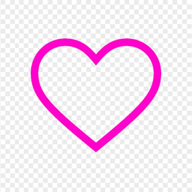 Transparent HD Pink Heart Love Valentine Symbol Sign Icon