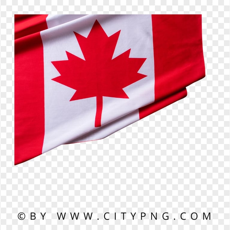 Waving Canada Textile Flag HD PNG