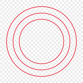 PS Controller Circle Outline Red Button Icon PNG IMG