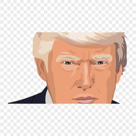 Donald Trump Face Illustration Cartoon