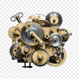 Industrial Mechanical Cogwheels Gears PNG