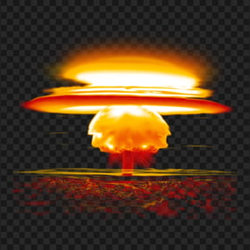 Nuclear Bomb Explosion Fire Image PNG