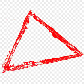 Red Grunge Triangle Transparent Background