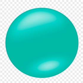 PNG Sphere Circle Button Blue Teal Color