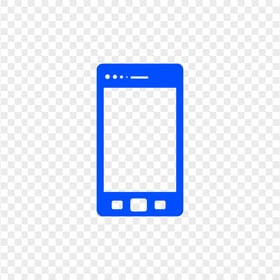 HD Blue Cell Phone Icon Transparent PNG