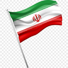 Illustration Iran Iranian Flag Pole PNG