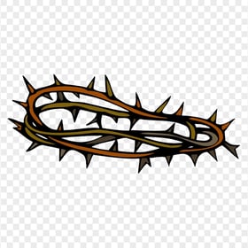Cartoon Crown Of Thorns Christian Spines Vector
