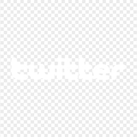 HD Twitter White Text Logo PNG