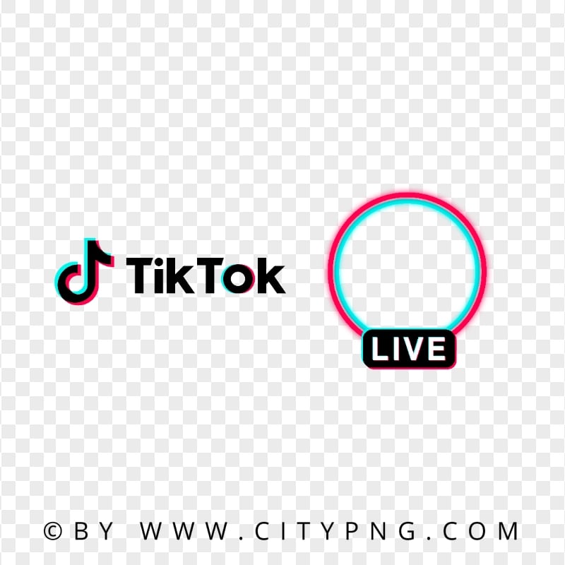 Tiktok Live Circle With Logo Download PNG | Citypng