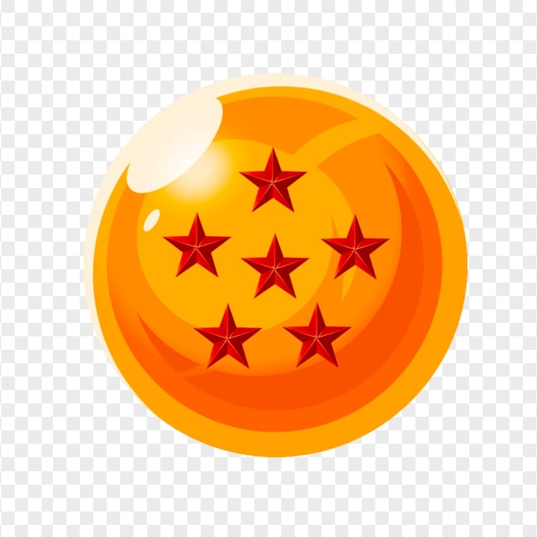 Dragon Ball Z DBZ Crystal Ball 6 Stars PNG