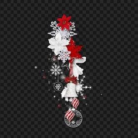 Christmas White & Red Elements Illustration HD PNG