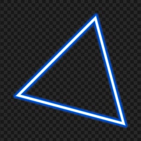 HD Blue Glowing Triangle Neon PNG