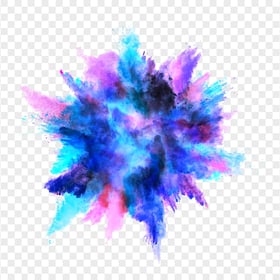 Blue & Pink Watercolor Smoke Powder Explosion