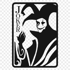 Batman Joker Black Card Silhouette