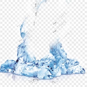 HD Ice Freezing Water Effect PNG