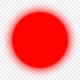 HD Glowing Red Circle Shape Neon PNG
