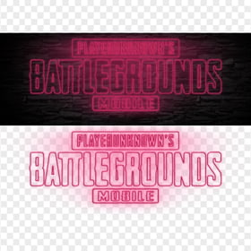 HD Player Unknown Battlegrounds Pink Light Neon Logo PNG