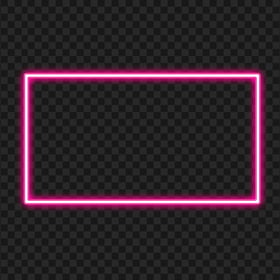 Transparent HD Pink Neon Frame