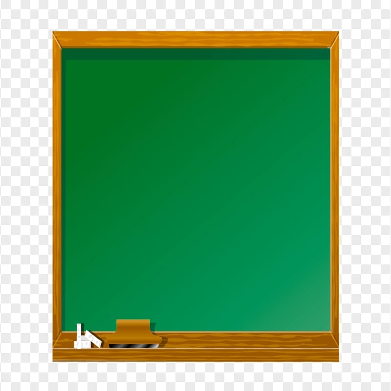 Illustration Square Chalkboard Green Board