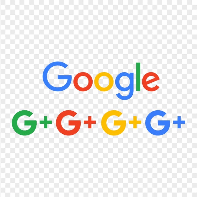 Google Logo With Multicolore G Plus Letter Icon