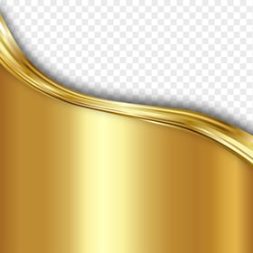 Gold Wavy Abstract Brochure Design PNG Image