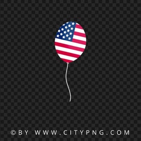 United States USA Flag Balloon HD PNG