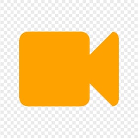 Video Camera Recording Orange Icon Transparent Background