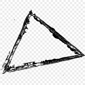 HD Black Grunge Triangle Transparent PNG