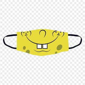 HD Cartoon Spongebob Face Mask Character Face PNG