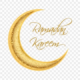 Gold Moon Illustration Ramadan Kareem Design