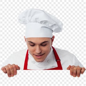 Real Chef With a White Hat PNG Image