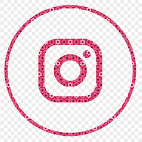 HD Beautiful Round Pink Aesthetic IG Instagram Logo Icon PNG