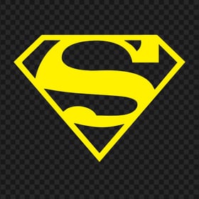 Transparent HD Superman S Yellow Logo Sign