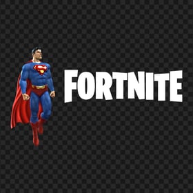 HD Superman Clark Kent With White Fortnite Logo PNG