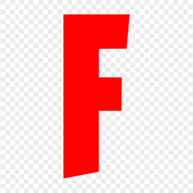 HD Red F Fortnite Logo Letter PNG