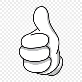 Mickey Thumbs Up Gesture PNG Image