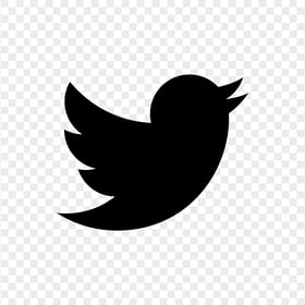 HD Black Twitter Bird Logo Icon PNG