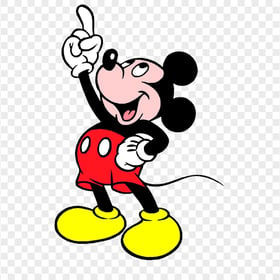 Mickey Mouse Finger Pointing Up PNG