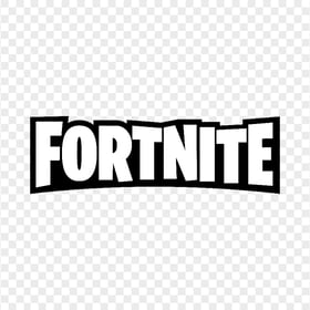 HD Black & White Fortnite Logo PNG