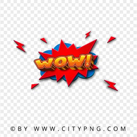 Wow Expression Comic Pop Art PNG Image
