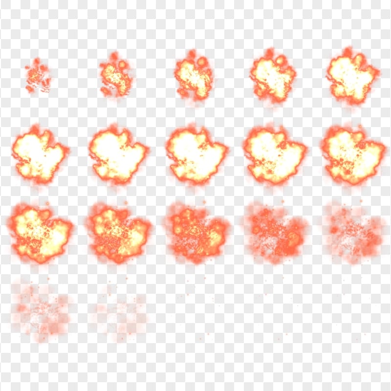 Realistic Fire Explosion Flame Burn Animation 2D