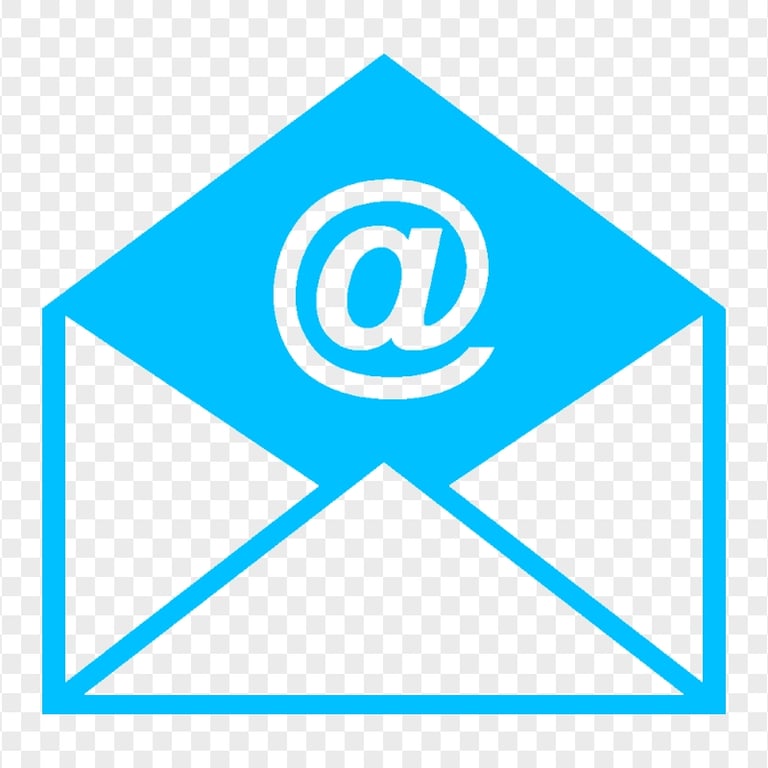 HD E-mail Mail Letter Blue Logo Icon PNG