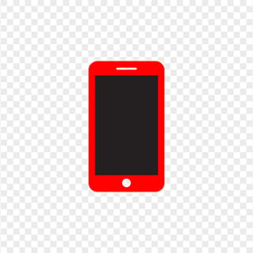 HD Black And Red Mobile Icon Transparent PNG