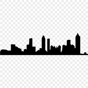 Skyline Atlanta City Silhouette PNG
